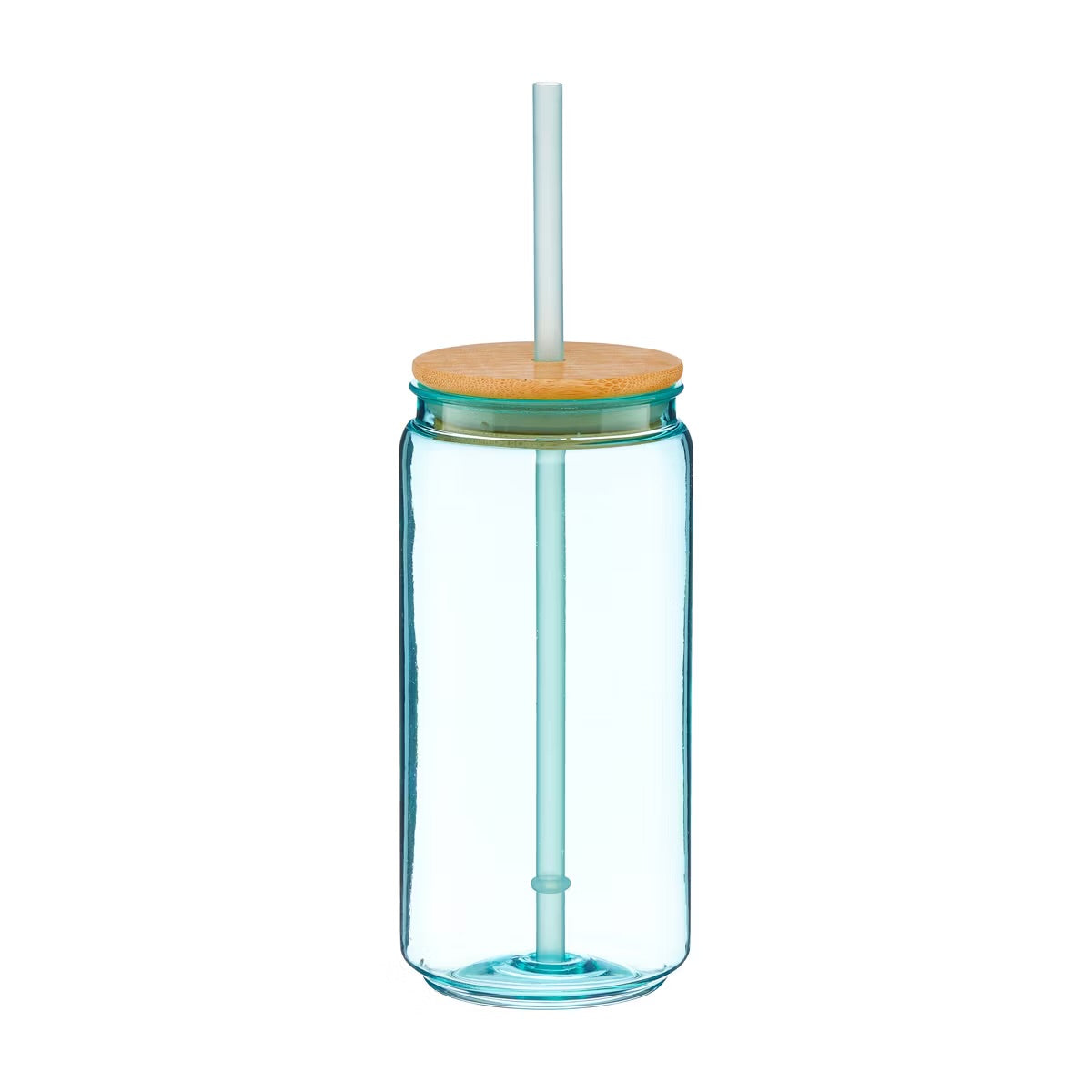 Plastic cups with straws