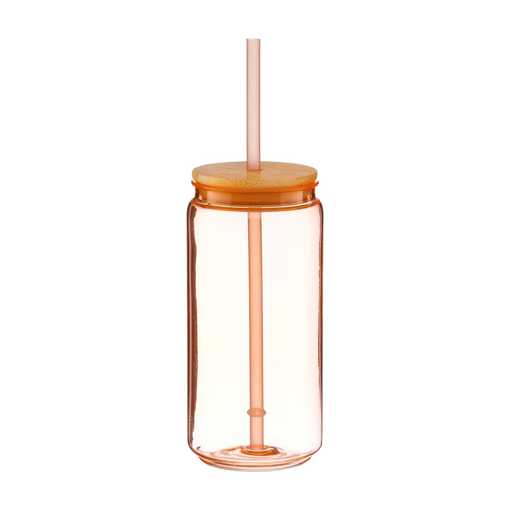 Plastic cups with straws